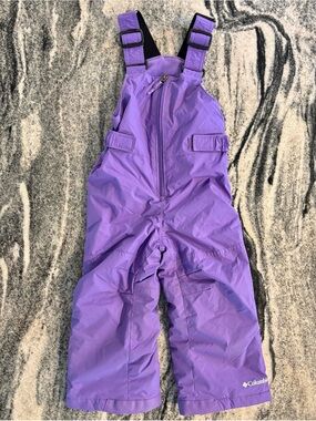 Columbia Kids Purple Snow Overalls
